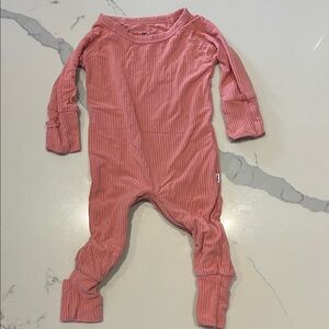 Little sleepies crescent newborn onesie